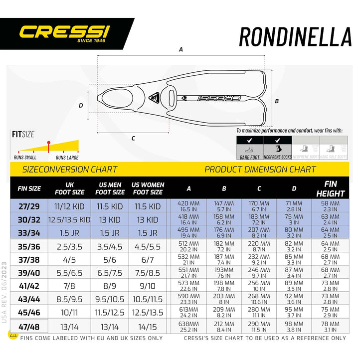 Snorkel set Cressi Rondinella