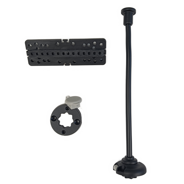 Transducer / display stand for hard kayaks