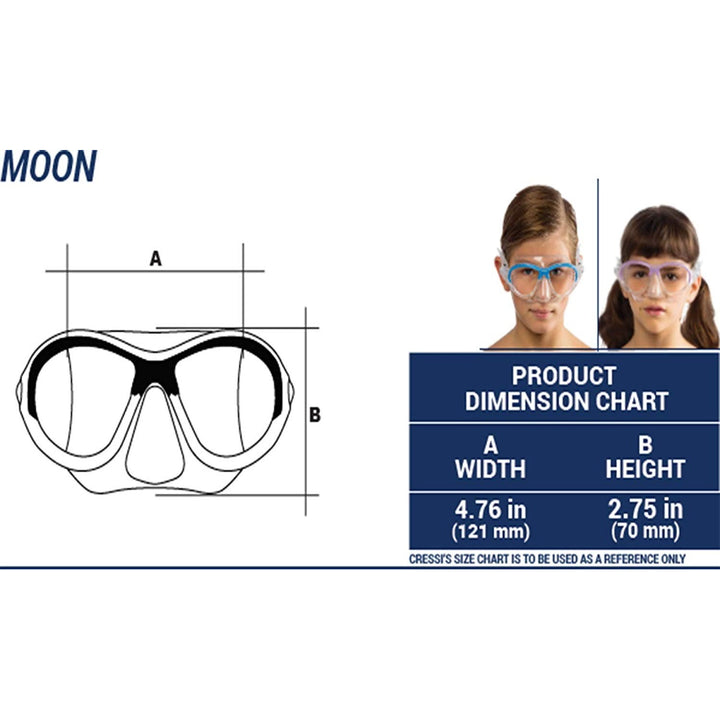 Cressi Moon lasten snorklausmaski 5-10v